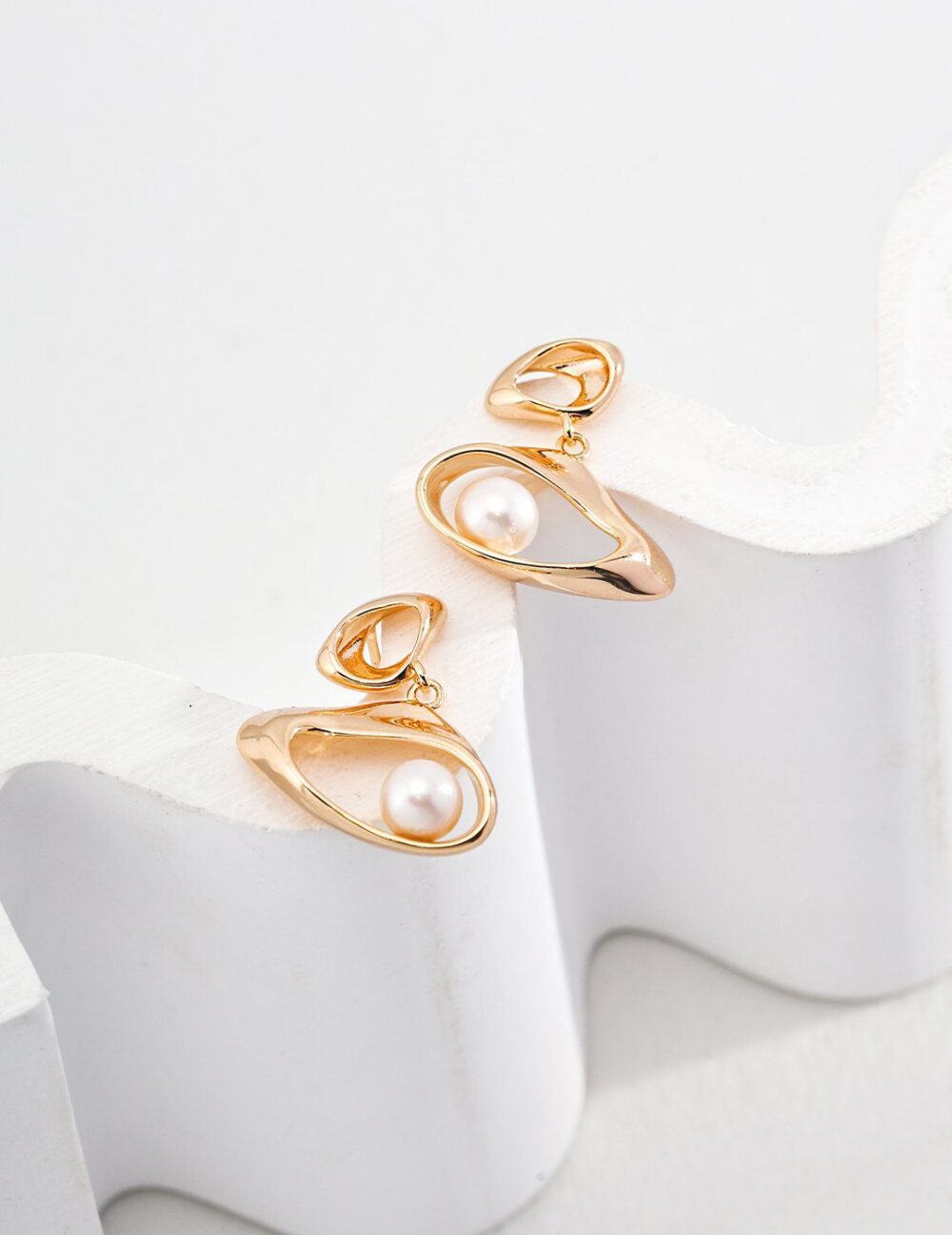 Whispering Elegance Pearl Earrings