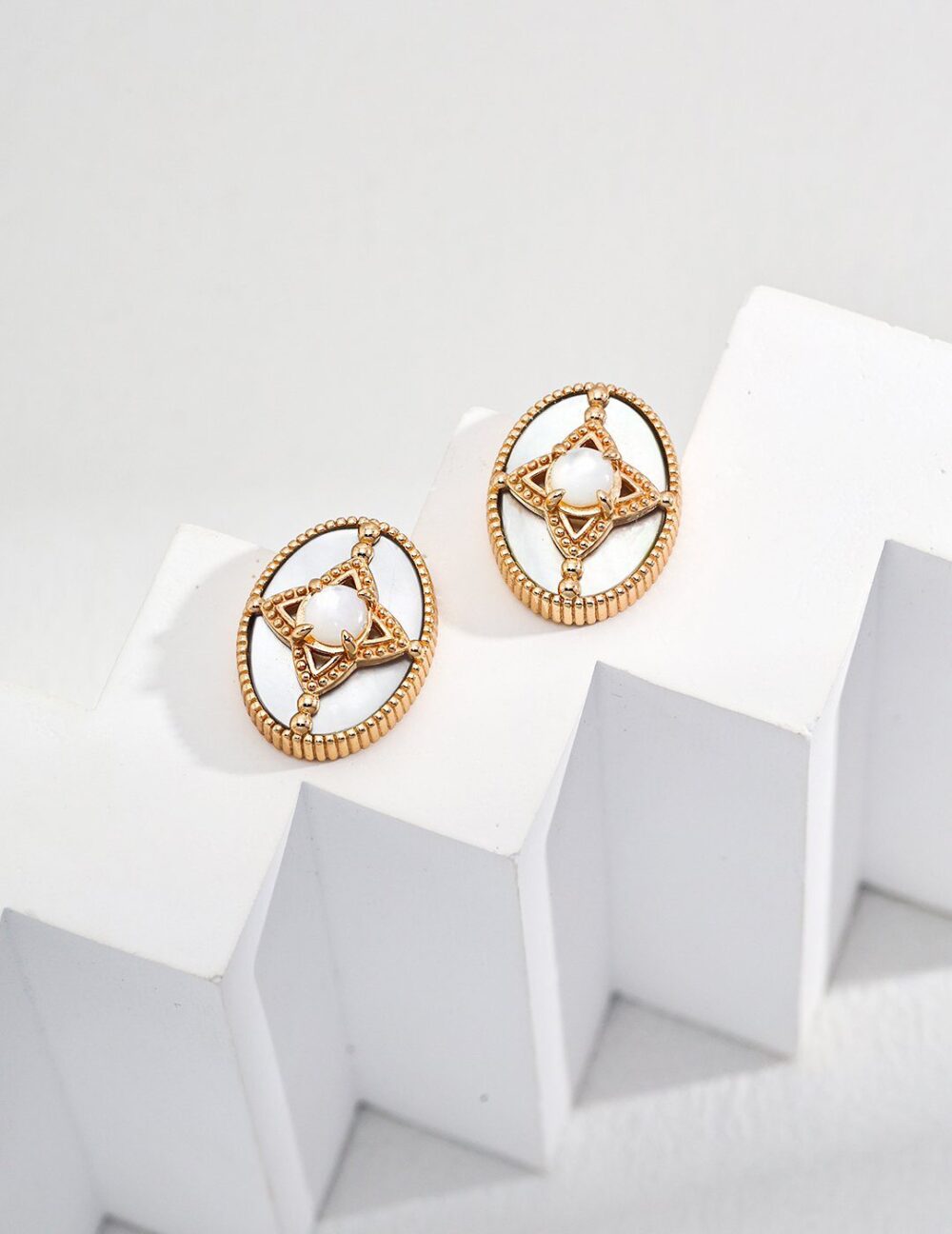 Ethereal Embrace Nacre Earrings