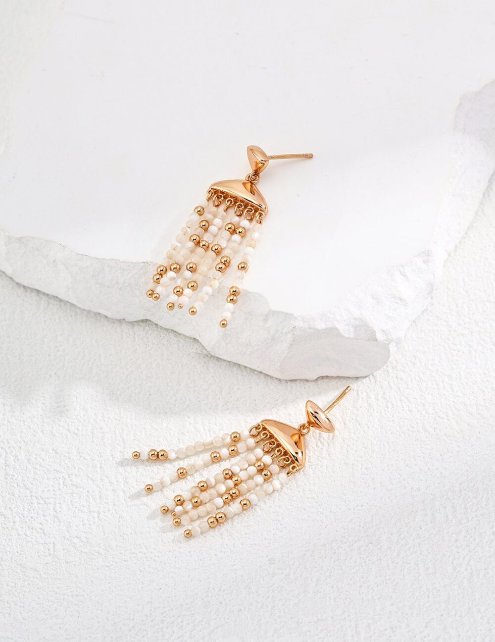 Ethereal Cowrie Shell Earrings