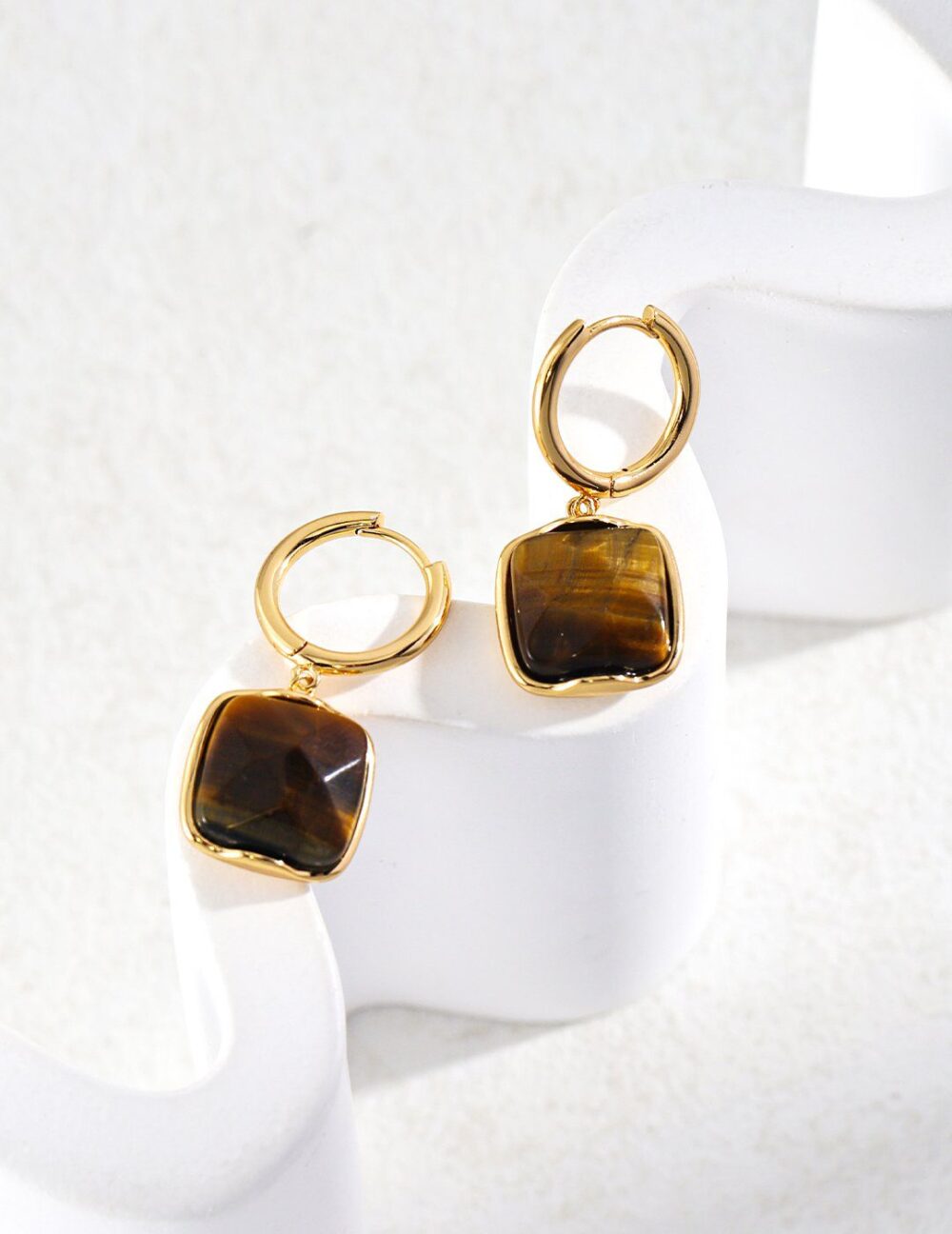Golden Radiance Tiger’s Eye Earrings