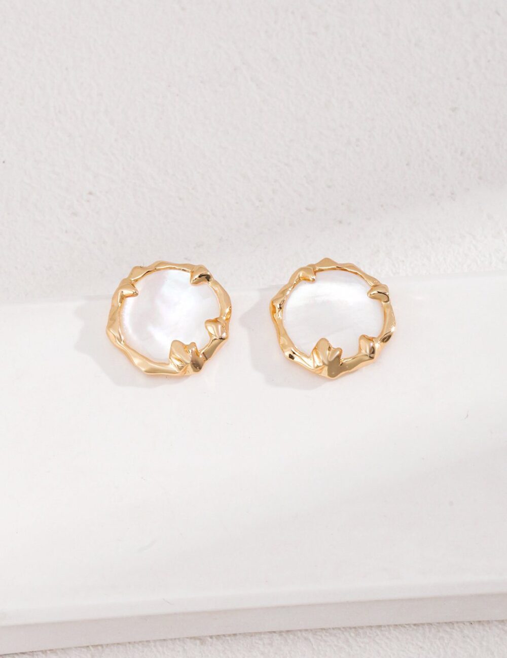 Ethereal Halo Shell Earrings